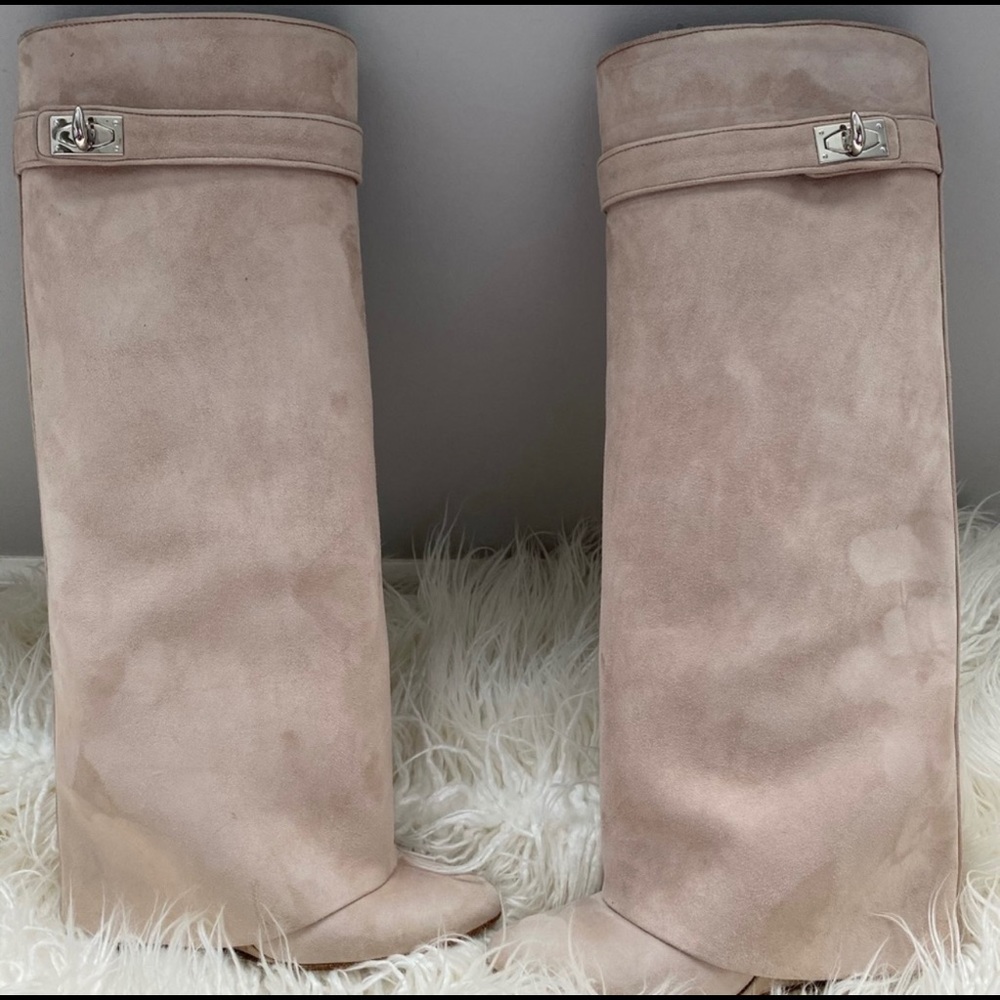 Givenchy Shark Lock Boots Suade